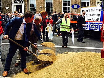 Farmers protest over prices